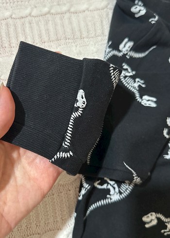 H&M Siyah Baskılı Erkek Çocuk Sweatshirt