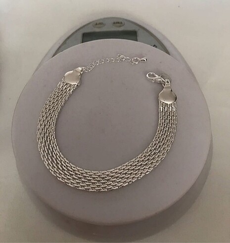 Beden beyaz Renk 925 AYAR GÜMÜŞ PANDORA MODEL BİLEKLİK