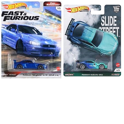 Hot Wheels Premium İkili Lot Sıfır Ürün R34 Subaru