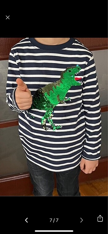 Orjinal marka 6-8 yas icin uzun kollu tisort - Görsel 7