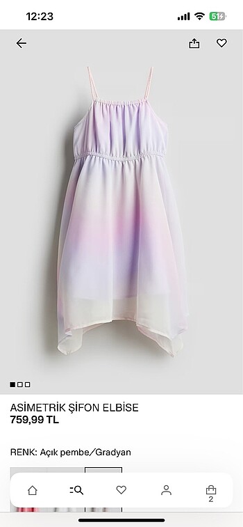 10-11 yas icin h&m sifon elbise - Görsel 5