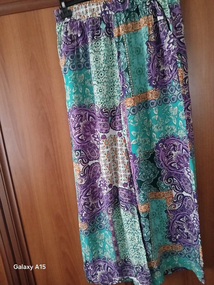 Bohem Tarz Uzun Çok Renkli Kimono takımı - Görsel 2