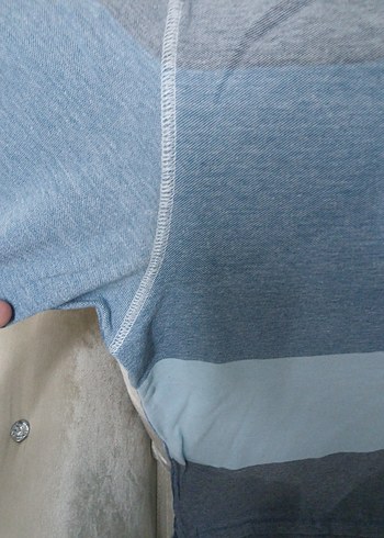 mavi Erkek Kısa Kollu Polo Tişört - Görsel 4