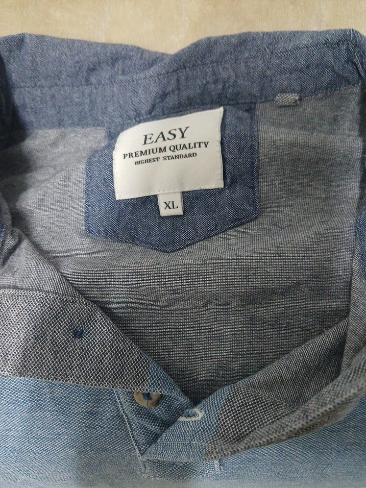 mavi Erkek Kısa Kollu Polo Tişört - Görsel 2