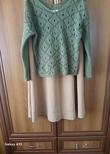 Bej Uzun Kadın Etek - Görsel 2