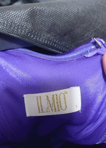 Mor Drapeli Uzun Abiye Elbise - Görsel 4