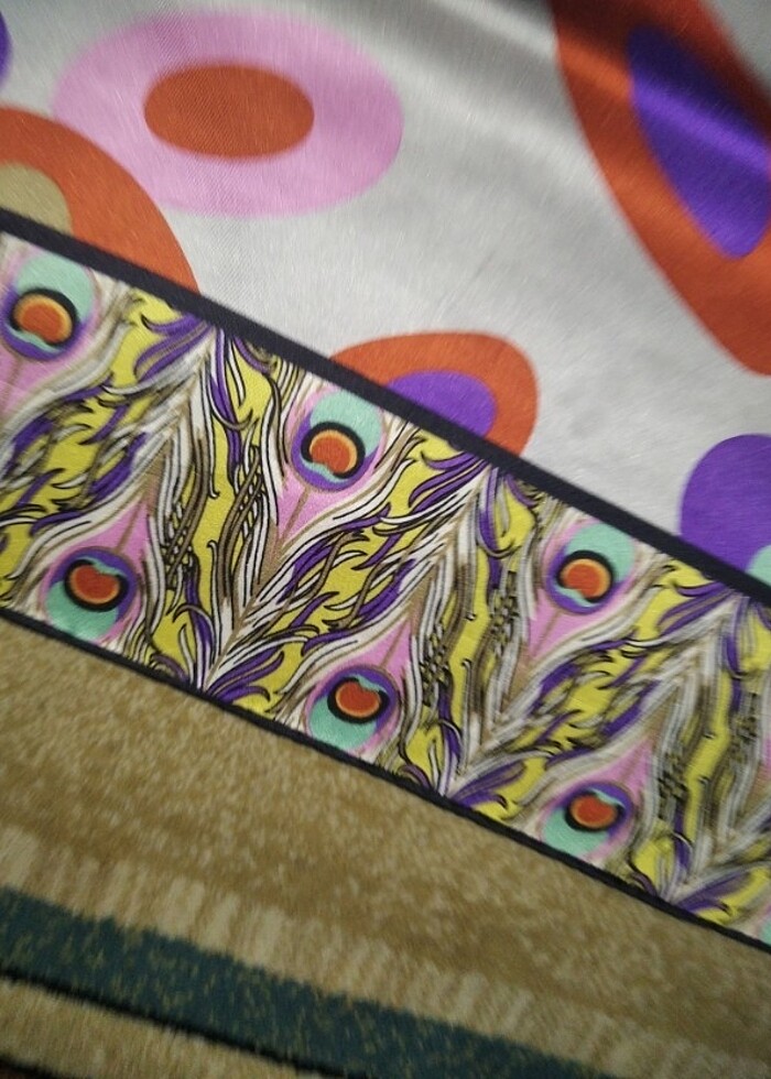 Daniela çiçarelli marka İpek eşarp - Görsel 4