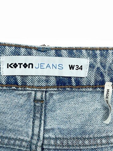 34 Beden mavi Renk Koton Jean / Kot Şort %70 İndirimli.