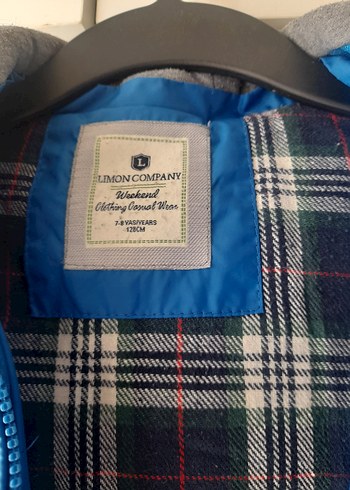 Erkek Çocuk Mavi Kapüşonlu Fermuarlı Yelek - Görsel 2