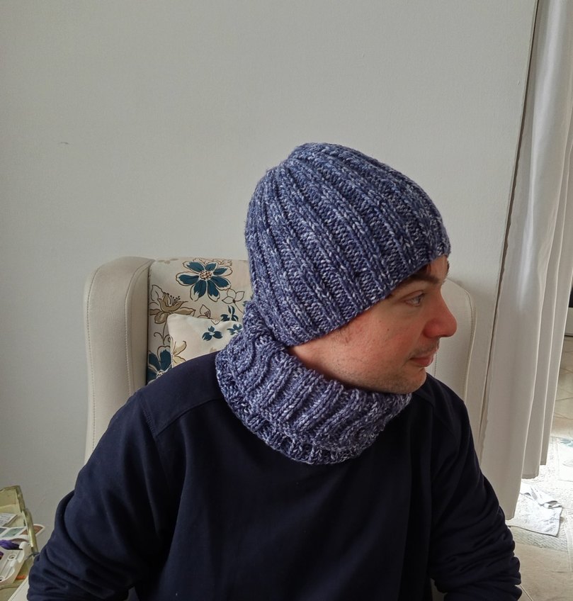 Örgü Erkek Bere&Boyunluk - Görsel 3