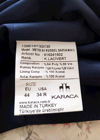 Karaca Lacivert Erkek Yelek - Görsel 4