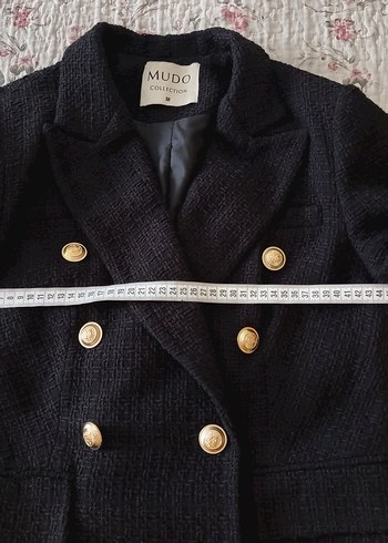 MUDO COLLECTİON Siyah Kadın Blazer Ceket - Görsel 5