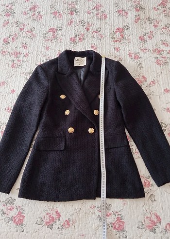 MUDO COLLECTİON Siyah Kadın Blazer Ceket - Görsel 4