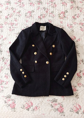MUDO COLLECTİON Siyah Kadın Blazer Ceket - Görsel 2