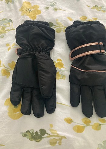 LC Waikiki Kız Çocuk Siyah Biker Eldiveni Velcro