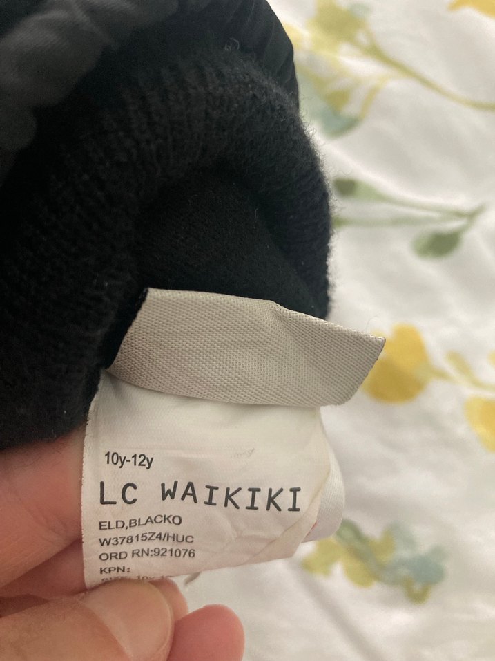 Kız Çocuk Siyah Biker Eldiveni Velcro - Görsel 5