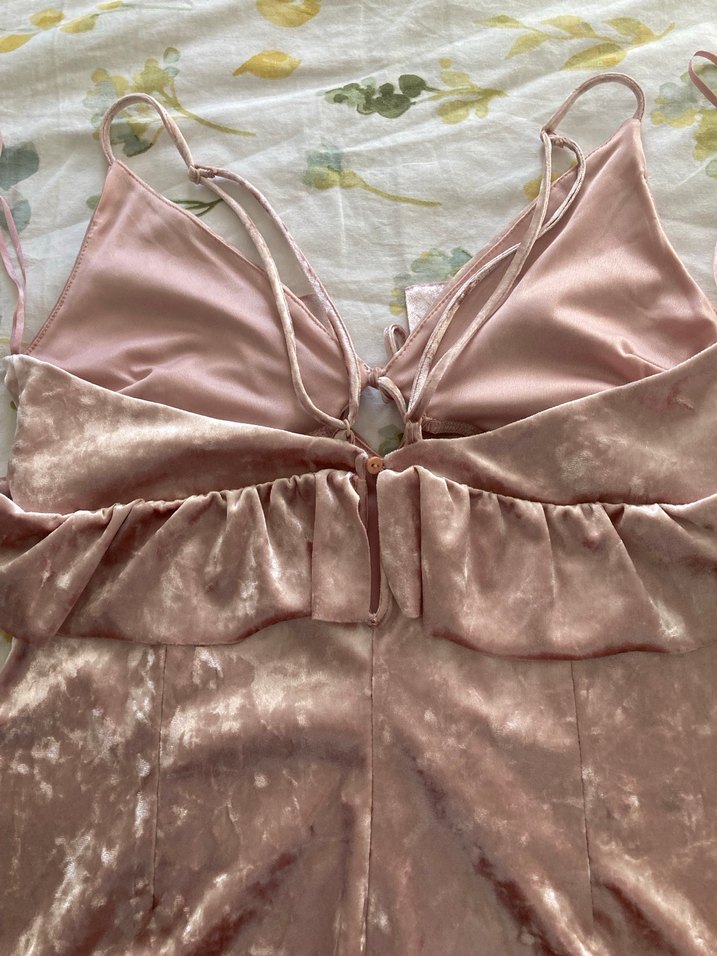 Bershka kadife mini tulum - Görsel 4