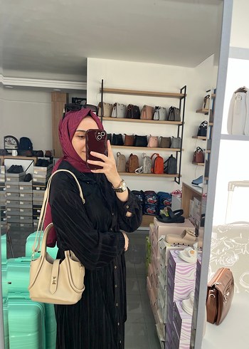 Zara Bej Deri Kadın Çanta ve Aksesuar Seti