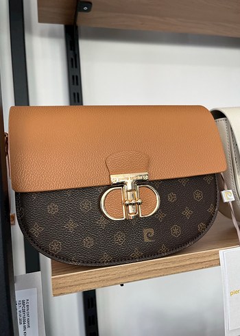 Pierrecardin Kahverengi Deri Tokalı Kadın Çanta