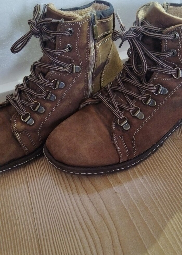 Kinetix marka 37 numara kahverengi erkek çocuk süet ayakkabı bot - Görsel 4