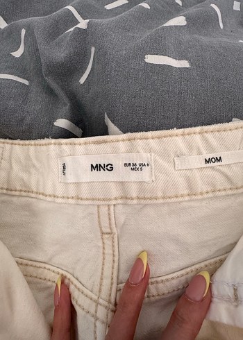 38 Beden Mango yüksek bel kot şort