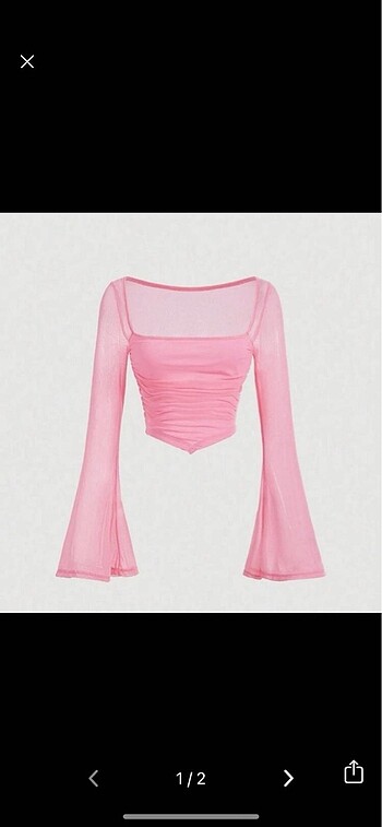 Shein tül bluz