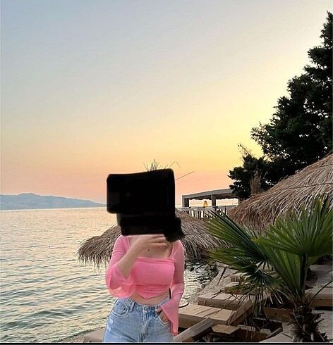 Sheinside Shein tül bluz