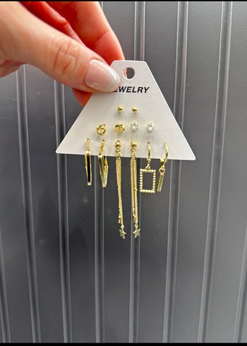 Kadın Küpe Seti çeşitleri çeliksevgililer günü için - Görsel 6