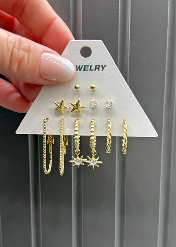 Kadın Küpe Seti çeşitleri çeliksevgililer günü için - Görsel 11