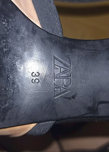 39 Beden kahverengi Renk zara Kahverengi Fiyonklu İnce Topuklu Kadın Ayakkabı