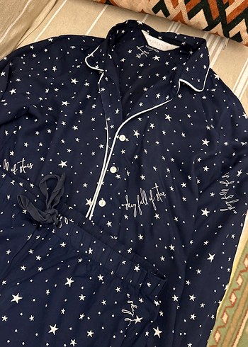 s Beden lacivert Renk Lacivert Uzun Kollu Lohusa Pijama Takımı
