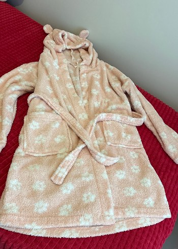 Kadın Pembe Peluş sabahlık