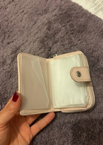 Beden ten rengi Renk Bej Deri Kadın Cüzdanı