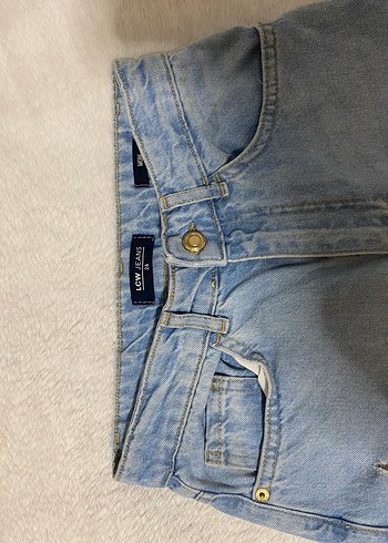 mavi yırtık mom jean - Görsel 4