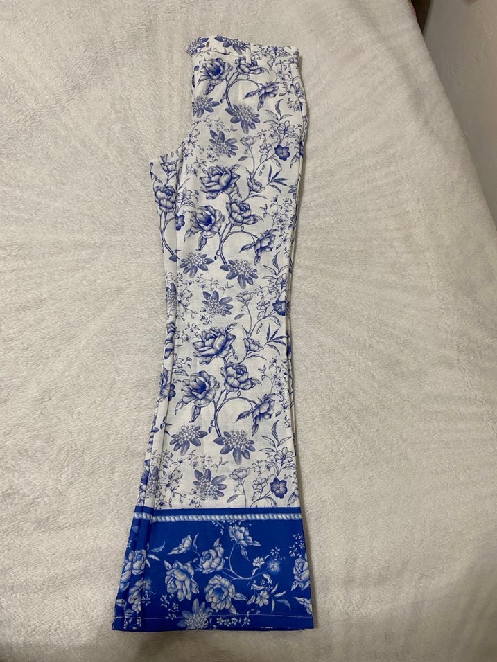 cicek desenli pantolon - Görsel 2