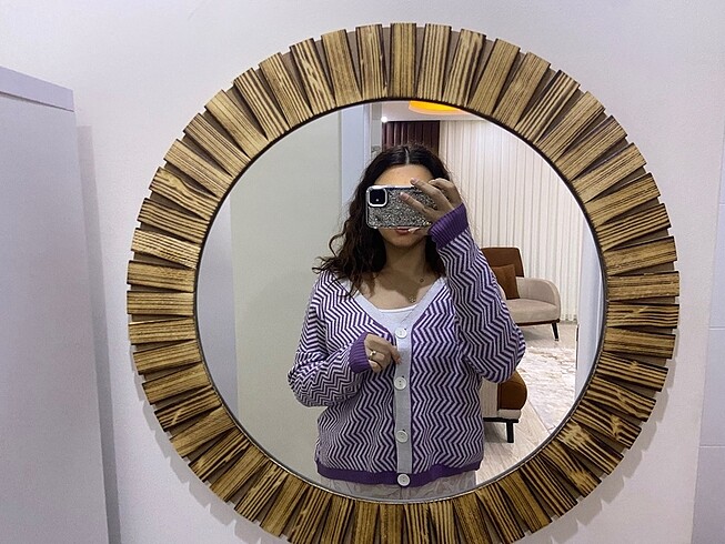 Diğer Oversize Mor Hırka