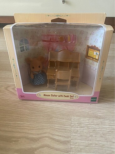 Sylvanian Families Mouse Sister Desk Set