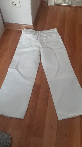 9 Yaş Beden beyaz Renk Pantalon