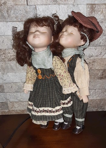 Porselen Taş Bebek Çifti - Görsel 6