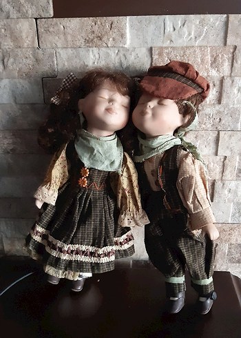 Porselen Taş Bebek Çifti - Görsel 5