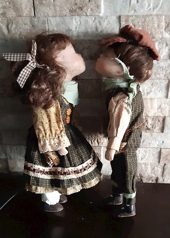 Porselen Taş Bebek Çifti - Görsel 2