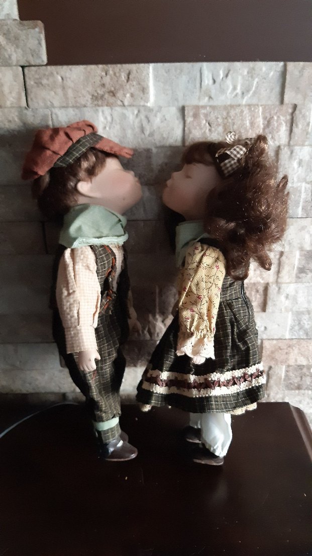 Porselen Taş Bebek Çifti - Görsel 3