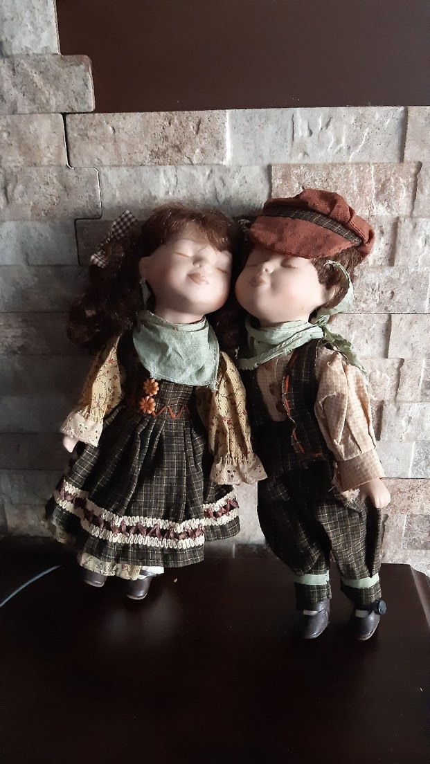 Porselen Taş Bebek Çifti - Görsel 5