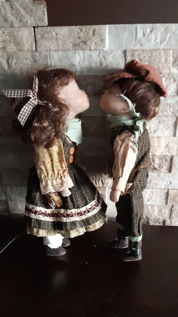 Porselen Taş Bebek Çifti - Görsel 2