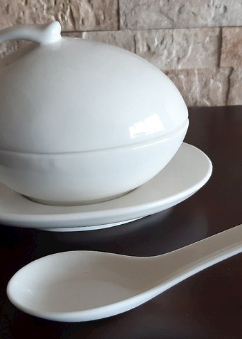 Kaşıklı Porselen Kahvaltılık-Sosluk - Görsel 2