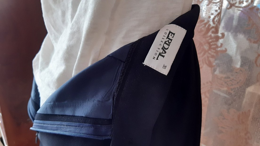 Sıfır Lacivert Kısa Etek - Görsel 5