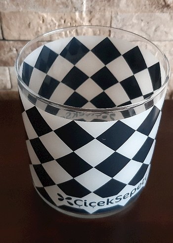 Paşabahçe Siyah-Beyaz Cam Vazo - Görsel 2