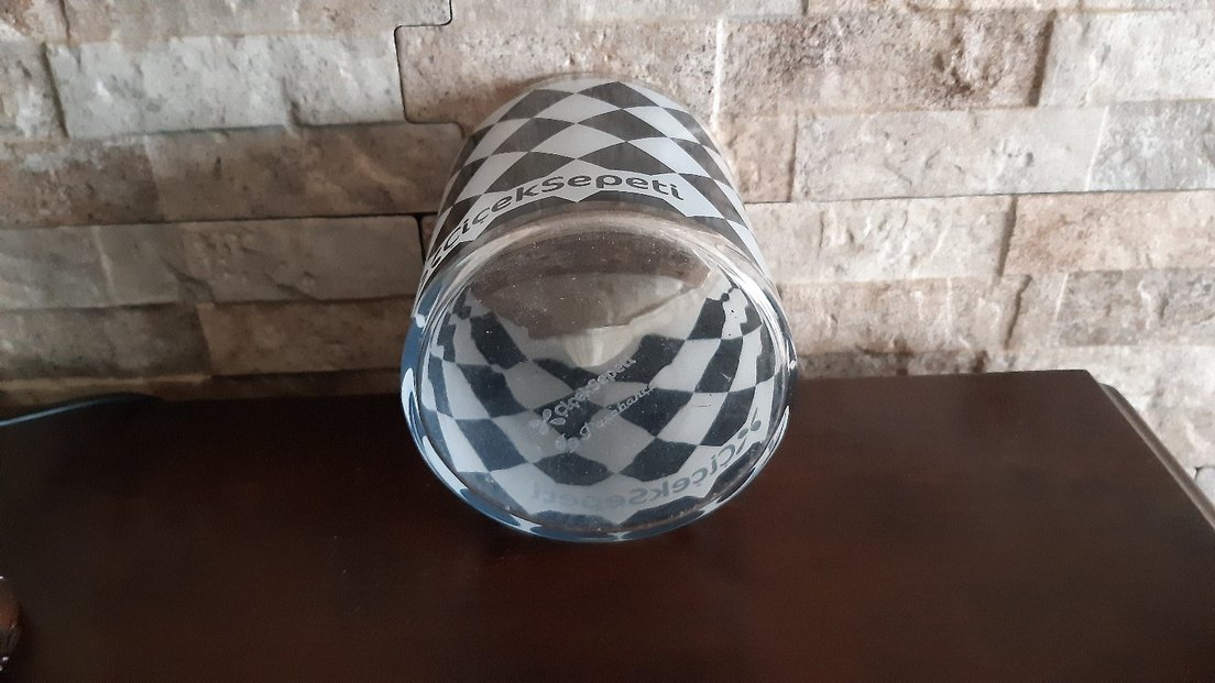 Paşabahçe Siyah-Beyaz Cam Vazo - Görsel 5