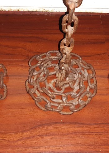 Üçlü ağır ham demir zincir Mumluk Seti - Görsel 4