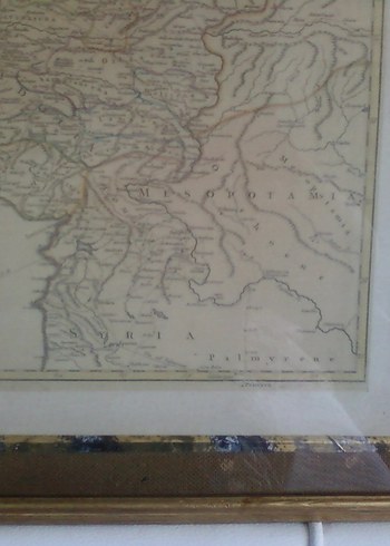 Robert de Vaugondy çizimi antik Türkiye haritası tablo - Görsel 3